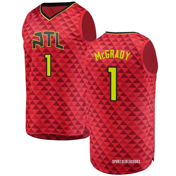 Youth Tracy McGrady Atlanta Hawks Red Fast Break Jersey - Statement Edition