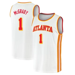 Youth Tracy McGrady Atlanta Hawks White Fast Break 2020/21 Jersey - Association Edition