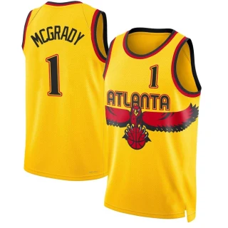 Youth Tracy McGrady Atlanta Hawks Yellow Swingman 2021/22 City Edition Jersey