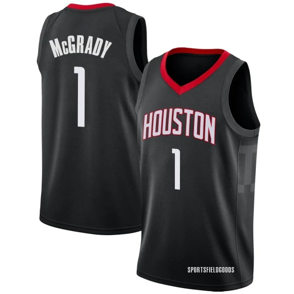 Youth Tracy McGrady Houston Rockets Black Swingman Jersey - Statement Edition