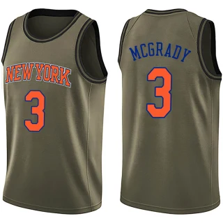 Youth Tracy Mcgrady New York Knicks Green Swingman Salute to Service Jersey