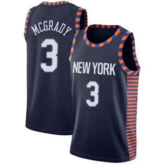 Youth Tracy Mcgrady New York Knicks Navy Swingman 2018/19 Jersey - City Edition