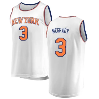 Youth Tracy Mcgrady New York Knicks White Fast Break Jersey - Association Edition