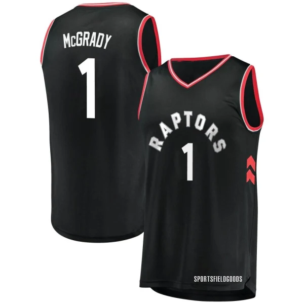 Youth Tracy McGrady Toronto Raptors Black Fast Break Jersey - Statement Edition