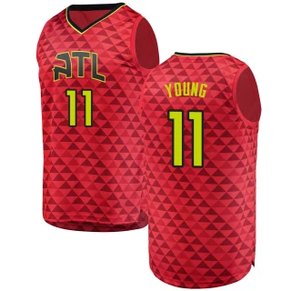 Youth Trae Young Atlanta Hawks Red Fast Break Jersey - Statement Edition
