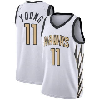 Youth Trae Young Atlanta Hawks White Swingman 2018/19 Jersey - City Edition