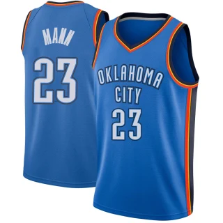 Youth Tre Mann Oklahoma City Thunder Blue Swingman Jersey - Icon Edition