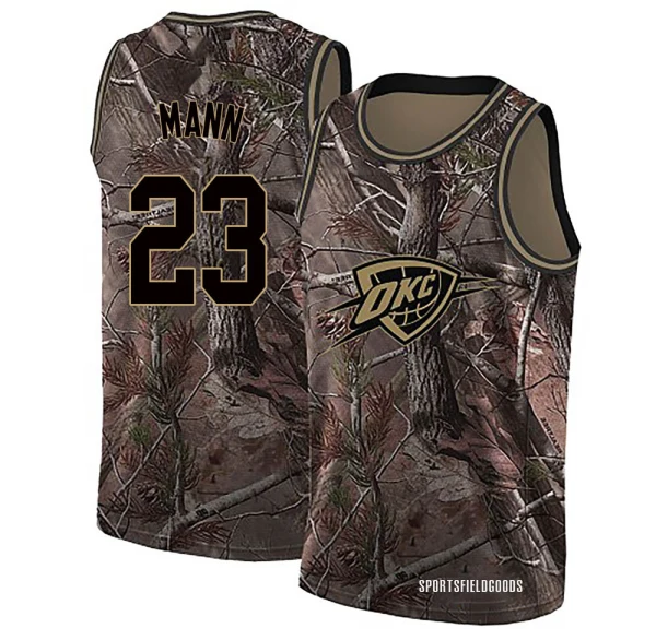 Youth Tre Mann Oklahoma City Thunder Camo Swingman Realtree Collection Jersey