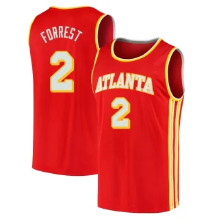 Youth Trent Forrest Atlanta Hawks Red Fast Break 2020/21 Jersey - Icon Edition