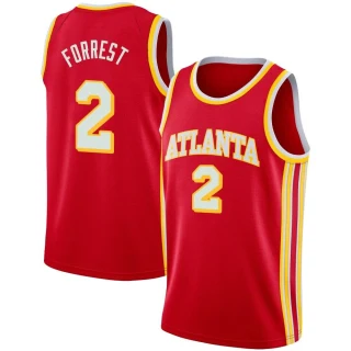 Youth Trent Forrest Atlanta Hawks Red Swingman 2020/21 Jersey - Icon Edition