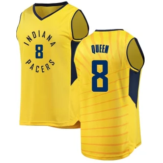 Youth Trevelin Queen Indiana Pacers Gold Fast Break Jersey - Statement Edition