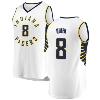 Youth Trevelin Queen Indiana Pacers White Fast Break Jersey - Association Edition