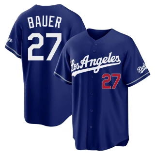 Youth Trevor Bauer Los Angeles Dodgers Royal Limited Alternate Stadium Jersey