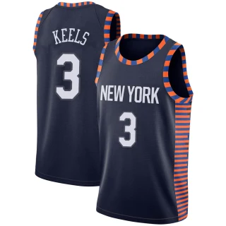 Youth Trevor Keels New York Knicks Navy Swingman 2018/19 Jersey - City Edition