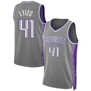 Youth Trey Lyles Sacramento Kings Anthracite Swingman 2022/23 City Edition Jersey