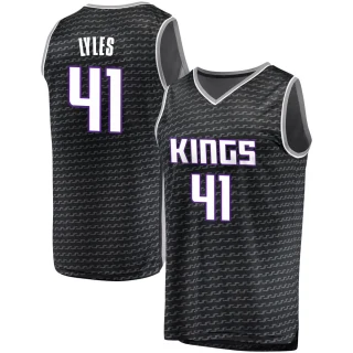 Youth Trey Lyles Sacramento Kings Black Fast Break Jersey - Statement Edition