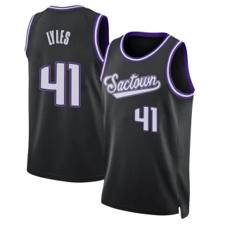 Youth Trey Lyles Sacramento Kings Black Swingman 2021/22 Icon Edition Jersey