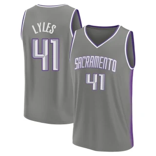 Youth Trey Lyles Sacramento Kings Gray Fast Break 2022/23 City Edition Jersey