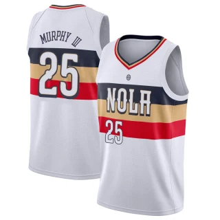Youth Trey Murphy III New Orleans Pelicans White Swingman 2018/19 Jersey - Earned Edition