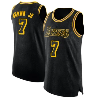 Youth Troy Brown Jr. Los Angeles Lakers Black Swingman Jersey - City Edition