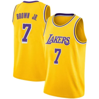 Youth Troy Brown Jr. Los Angeles Lakers Gold Swingman 2018/19 Jersey - Icon Edition