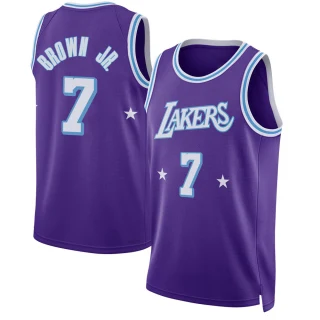 Youth Troy Brown Jr. Los Angeles Lakers Purple Swingman 2021/22 City Edition Jersey