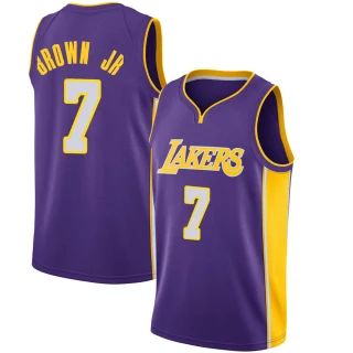 Youth Troy Brown Jr. Los Angeles Lakers Purple Swingman Jersey - Statement Edition