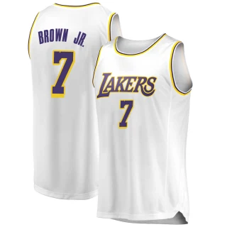 Youth Troy Brown Jr. Los Angeles Lakers White Swingman 2018/19 Jersey - Association Edition