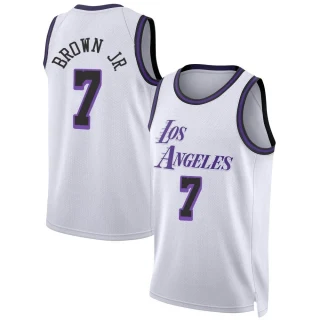 Youth Troy Brown Jr. Los Angeles Lakers White Swingman 2022/23 City Edition Jersey