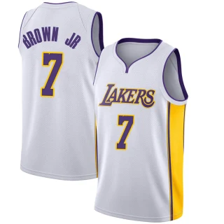 Youth Troy Brown Jr. Los Angeles Lakers White Swingman Jersey - Association Edition