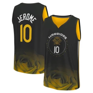 Youth Ty Jerome Golden State Warriors Gold Fast Break Black 2022/23 City Edition Jersey