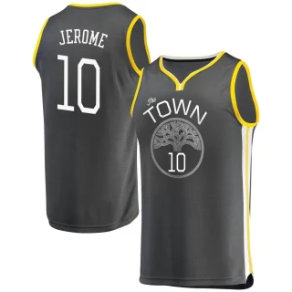 Youth Ty Jerome Golden State Warriors Gold Fast Break Charcoal Jersey - Statement Edition