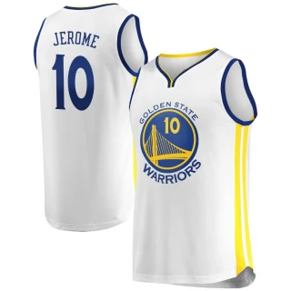 Youth Ty Jerome Golden State Warriors Gold Fast Break White Jersey - Association Edition