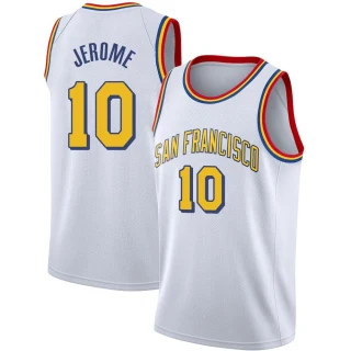 Youth Ty Jerome Golden State Warriors Gold Swingman White Hardwood Classics Jersey - San Francisco Classic Edition