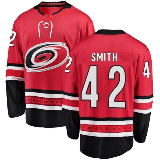 Youth Ty Smith Carolina Hurricanes Red Breakaway Home Jersey