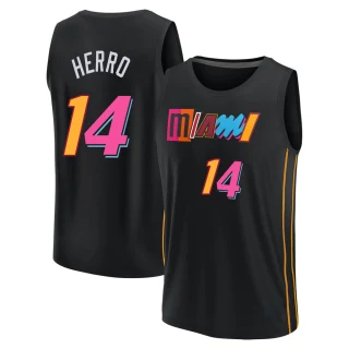 Youth Tyler Herro Miami Heat Black Fast Break 2021/22 Replica City Edition Jersey