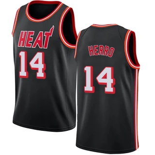 Youth Tyler Herro Miami Heat Black Swingman Fashion Hardwood Classics Jersey
