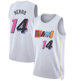 Youth Tyler Herro Miami Heat White Swingman 2022/23 City Edition Jersey