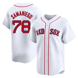Youth Tyler Samaniego Boston Red Sox White Limited Home Jersey