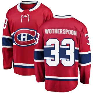 Youth Tyler Wotherspoon Montreal Canadiens Red Breakaway Home Jersey