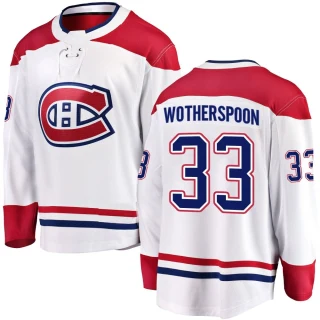 Youth Tyler Wotherspoon Montreal Canadiens White Breakaway Away Jersey