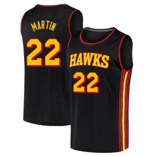 Youth Tyrese Martin Atlanta Hawks Black Fast Break 2020/21 Jersey - Statement Edition