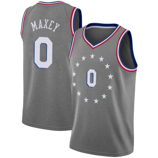 Youth Tyrese Maxey Philadelphia 76ers Gray Swingman 2018/19 Jersey - City Edition