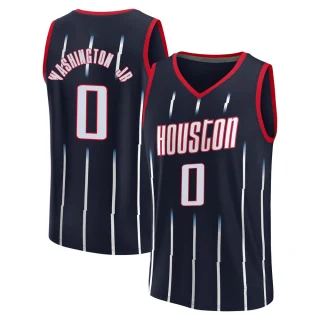 Youth TyTy Washington Jr. Houston Rockets Navy Fast Break 2021/22 Replica City Edition Jersey