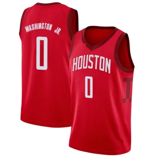 Youth TyTy Washington Jr. Houston Rockets Red Swingman 2018/19 Jersey - Earned Edition