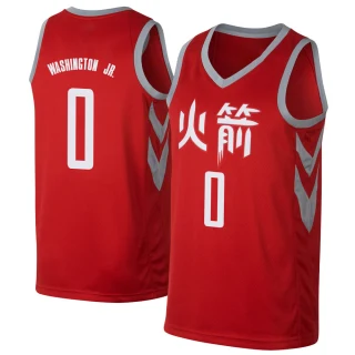 Youth TyTy Washington Jr. Houston Rockets Red Swingman Jersey - City Edition