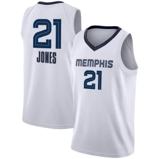 Youth Tyus Jones Memphis Grizzlies White Swingman 2020/21 Jersey - Association Edition
