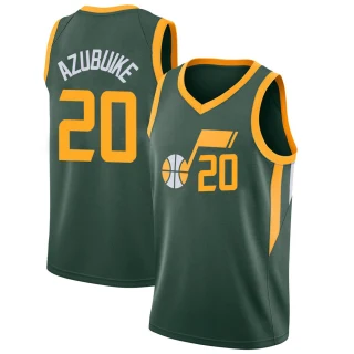 Youth Udoka Azubuike Utah Jazz Green Swingman 2018/19 Jersey - City Edition