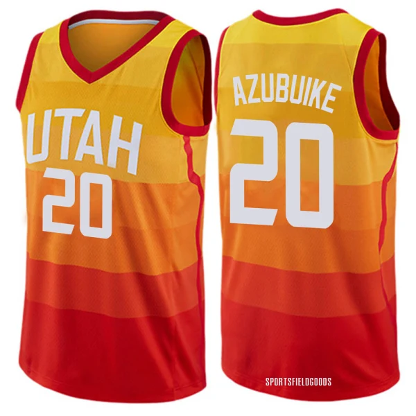 Youth Udoka Azubuike Utah Jazz Orange Swingman Jersey - City Edition