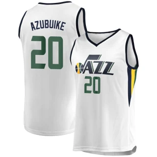 Youth Udoka Azubuike Utah Jazz White Fast Break Jersey - Association Edition